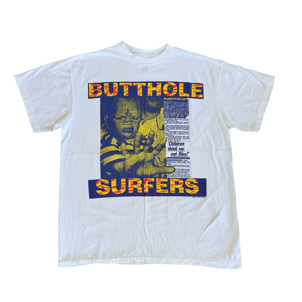 Vintage 1993 Butthole Surfers Independent Worm Saloon Tour Shirt Size Large
